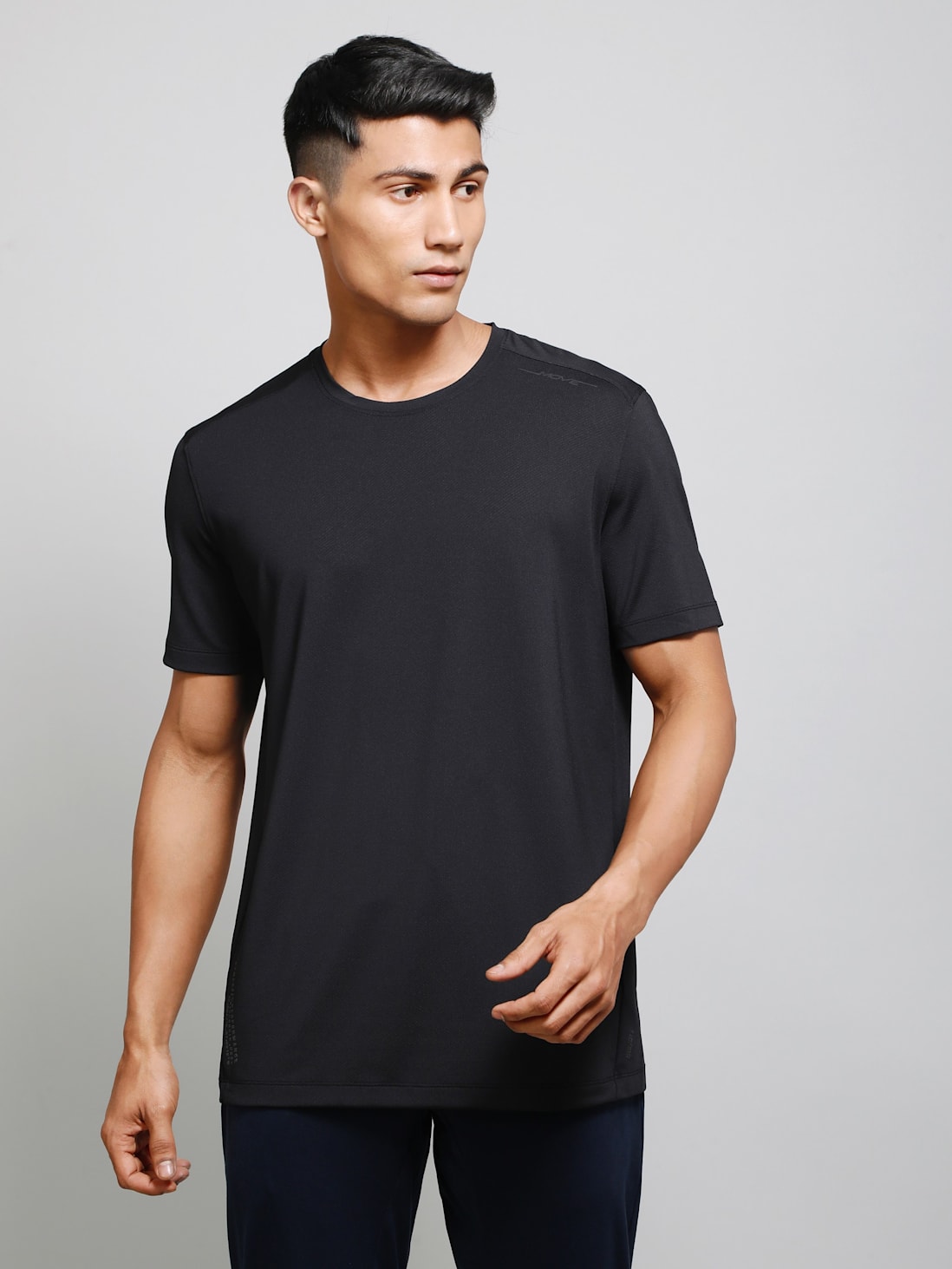 Shop JOCKEY Men's Recycled Microfiber Round Neck Half Sleeve T-Shirt