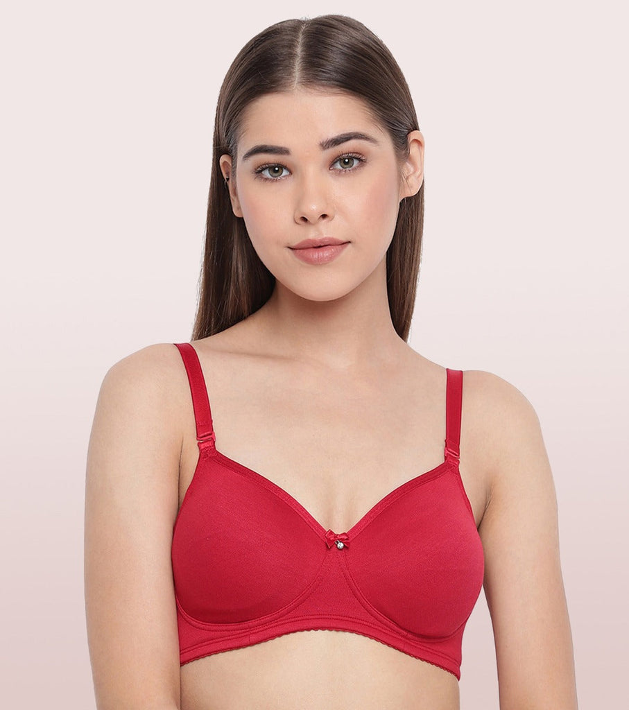 Bridal Red Enamor Long lasting T-Shirt Bra