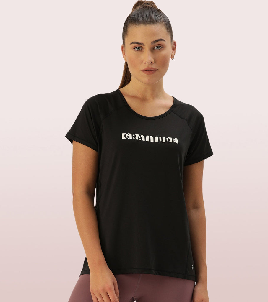 Jet Black Enamor Active Tee