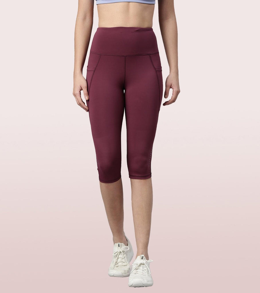 Plum Enamor Active Capri Legging