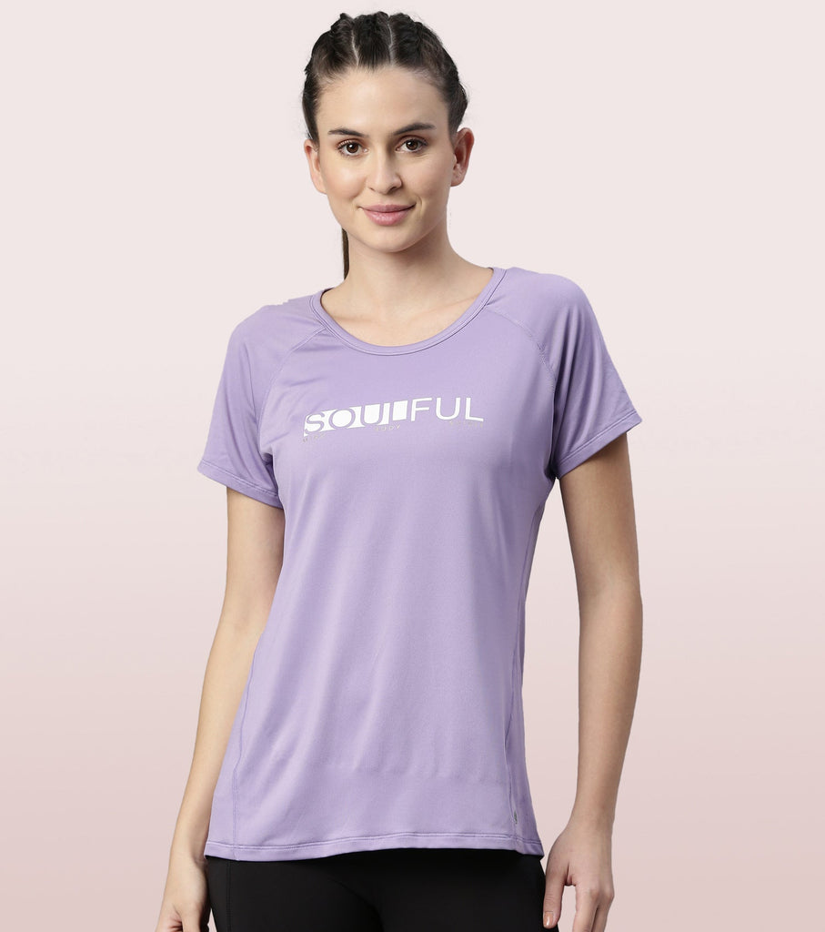 Chalky Violet Enamor Active Tee