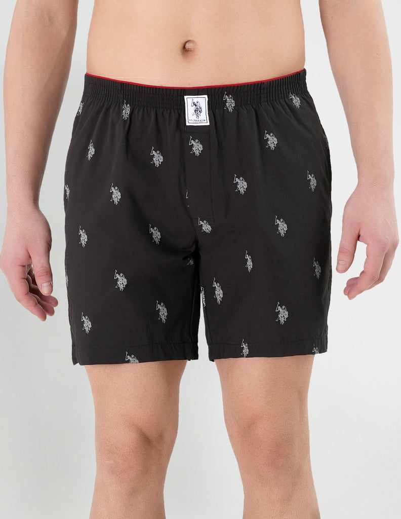 Black USPA Pure Cotton Boxer