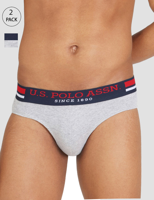 Grey Melange USPA Men's Brief