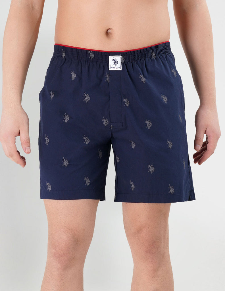 Navy USPA Pure Cotton Boxer