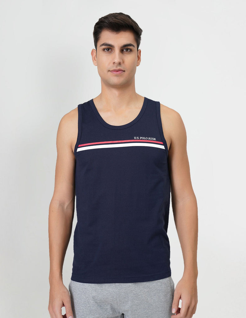 USPA Navy Stripped Vest