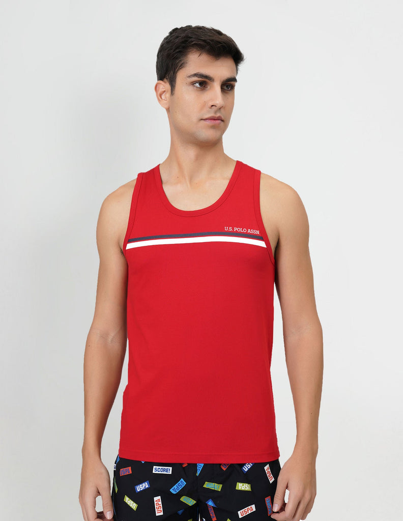 USPA Red Stripped Vest