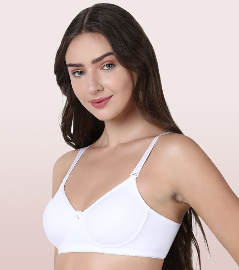 White Enamor Long lasting T-Shirt Bra