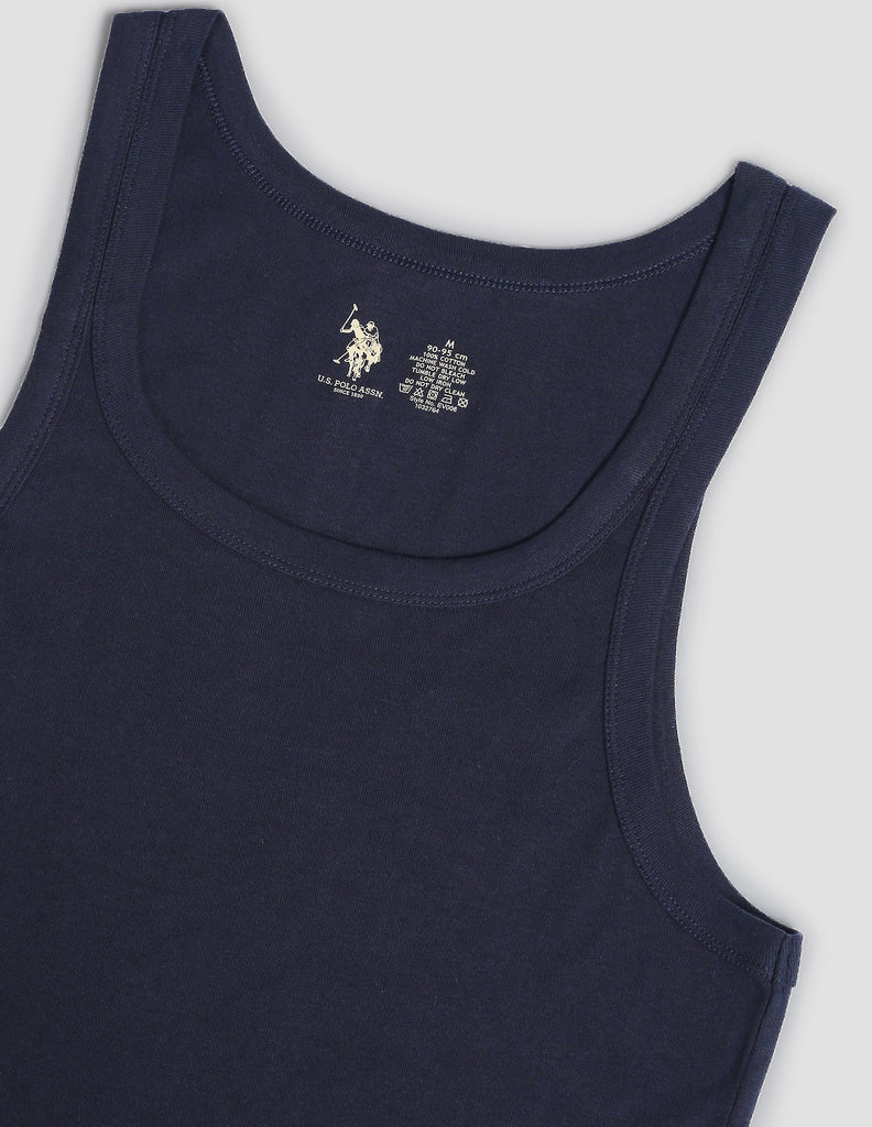 USPA Navy Ribbed Vest