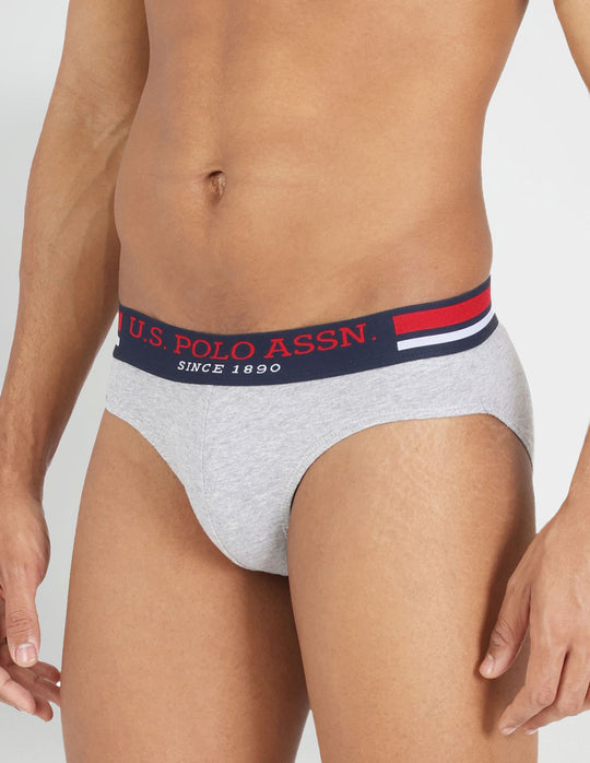 Grey Melange USPA Men's Brief