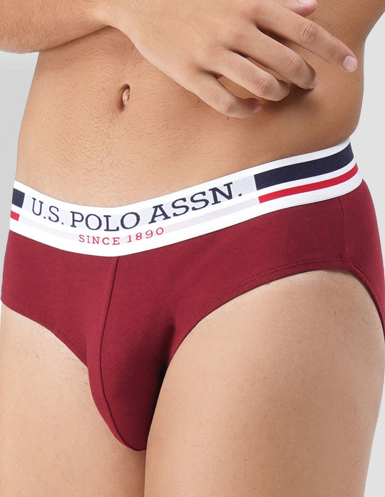 Dark Wine USPA Men's Brief