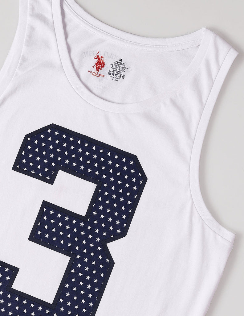 white USPA Printed Vest