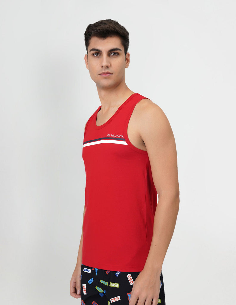 USPA Red Stripped Vest