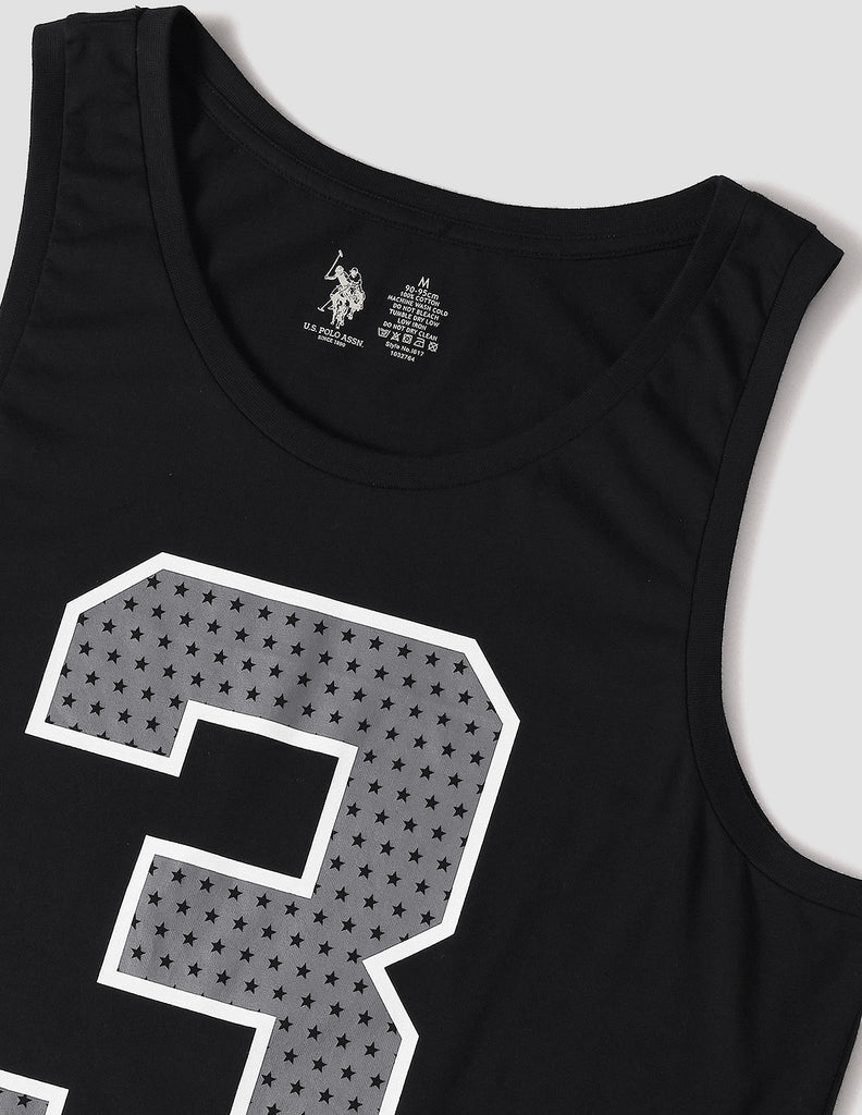 Black USPA Printed Vest