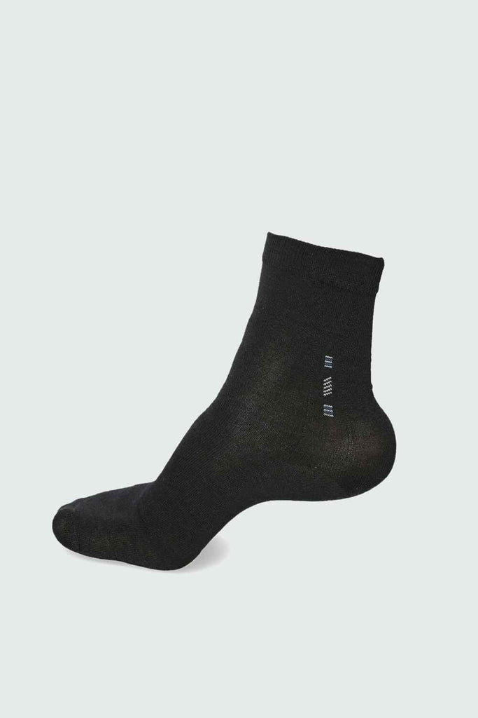 Men Black Solid Socks