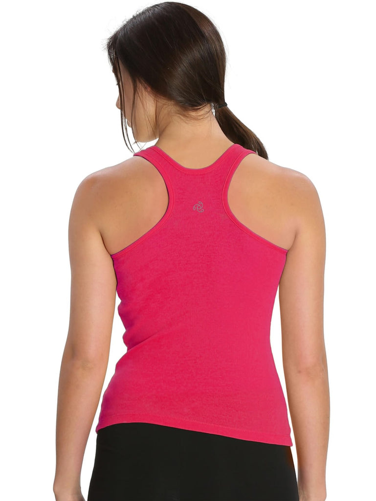 JOCKEY Women's Slim Fit Solid Racerback Style Tank Top