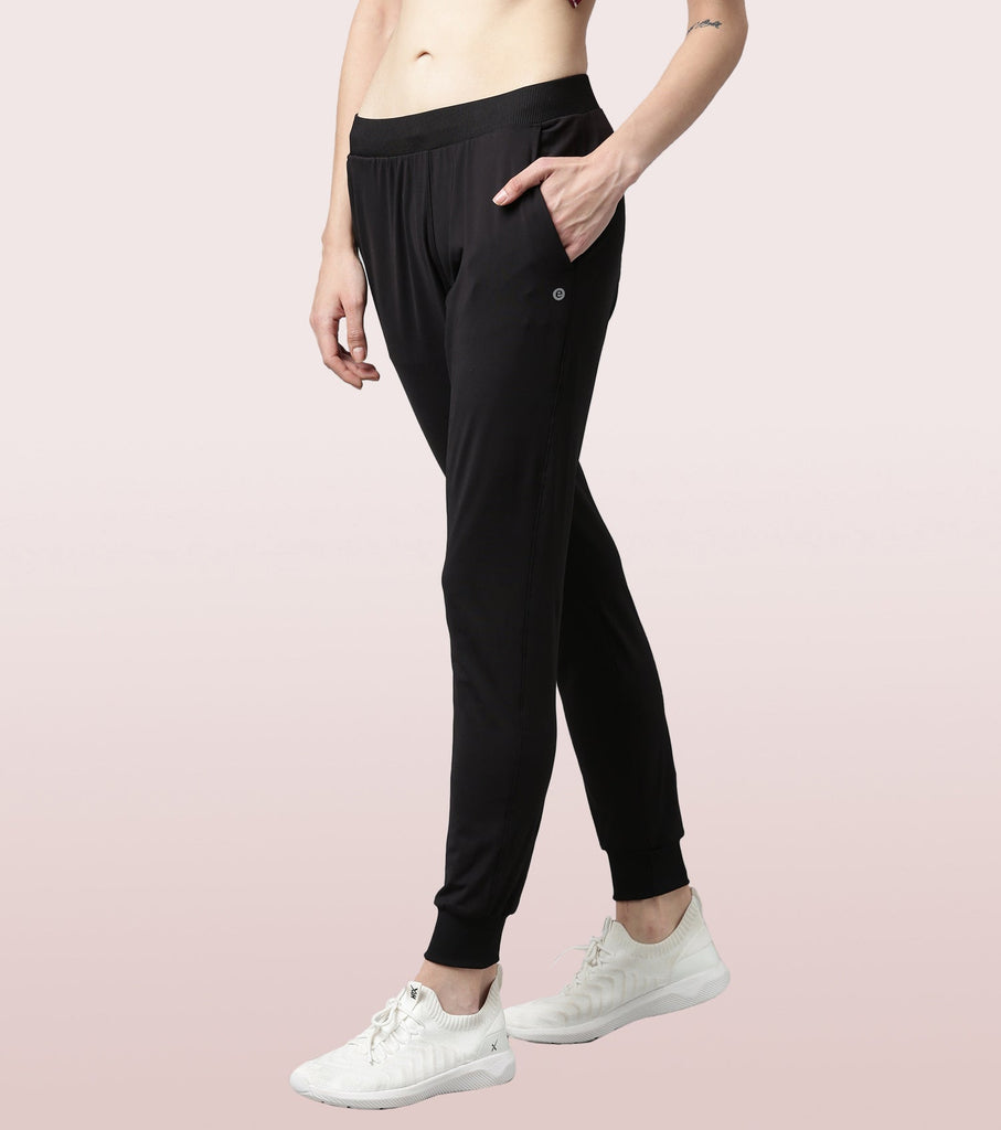 Jet Black Enamor Active Jogger 