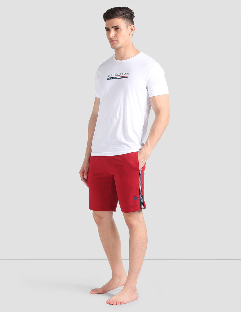 Red USPA Lounge Shorts