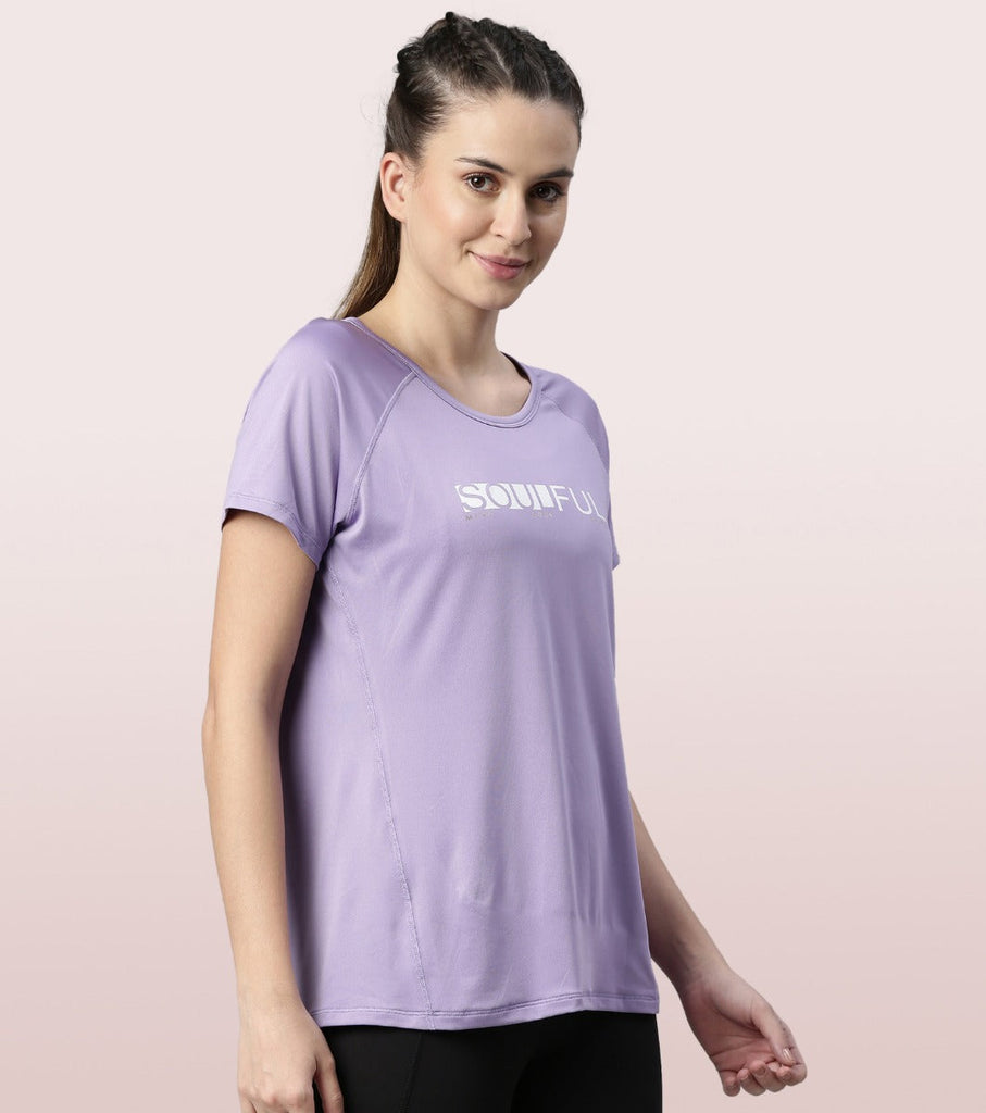 Chalky Violet Enamor Active Tee