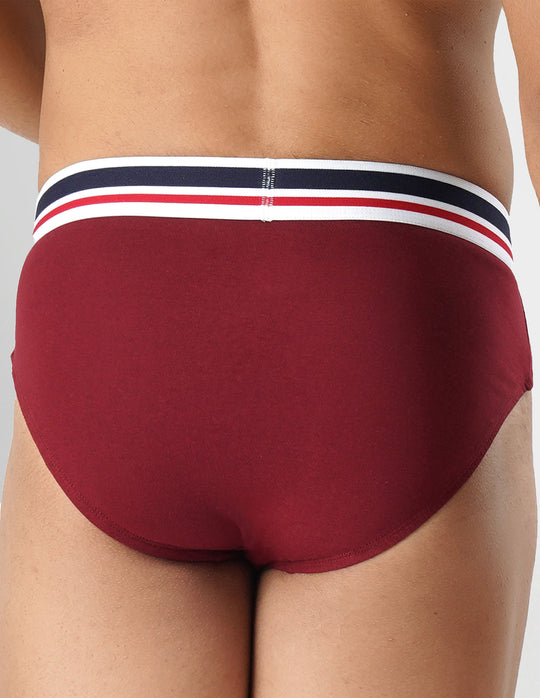 Dark Wine USPA Men's Brief