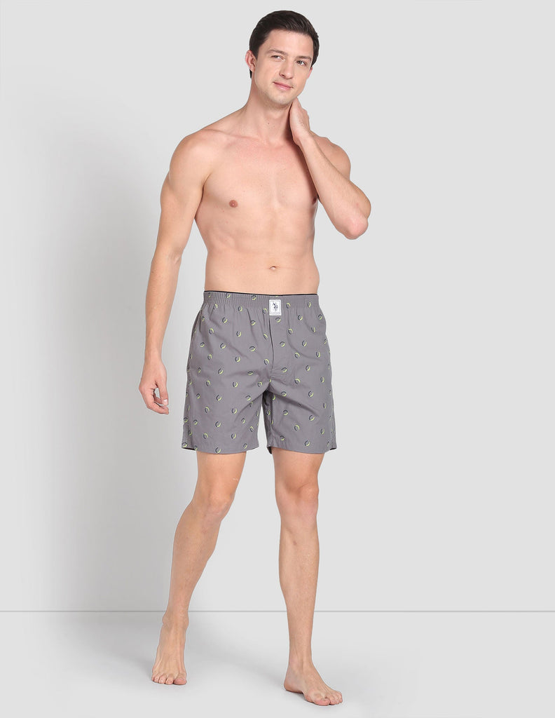 Grey USPA Printed Boxers