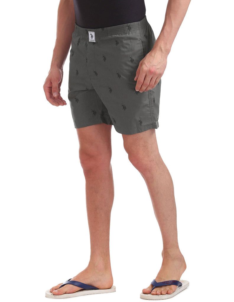 Grey USPA Pure Cotton Boxer