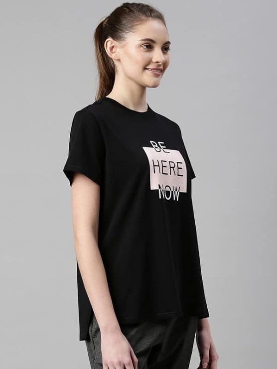 Jet Black Enamor Enamor Active Cotton Tee