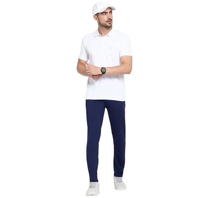 Van Heusen White Activewear Polo T-Shirt