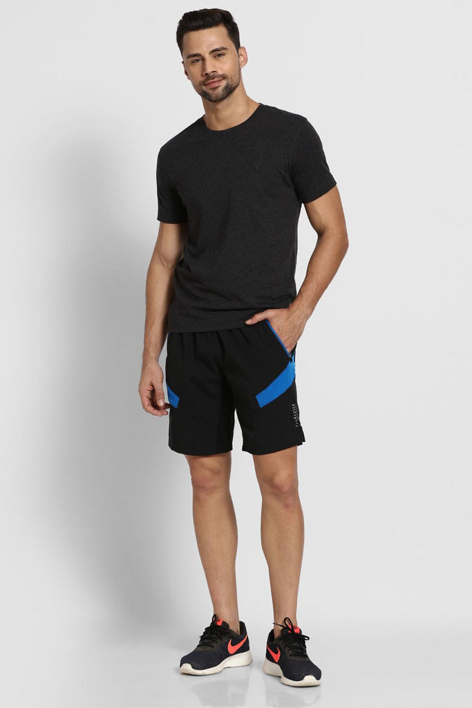 Men Black Active Shorts