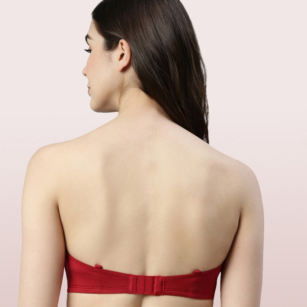 Bridal Red Enamor Perfect Shaping Wireless Strapless Bra