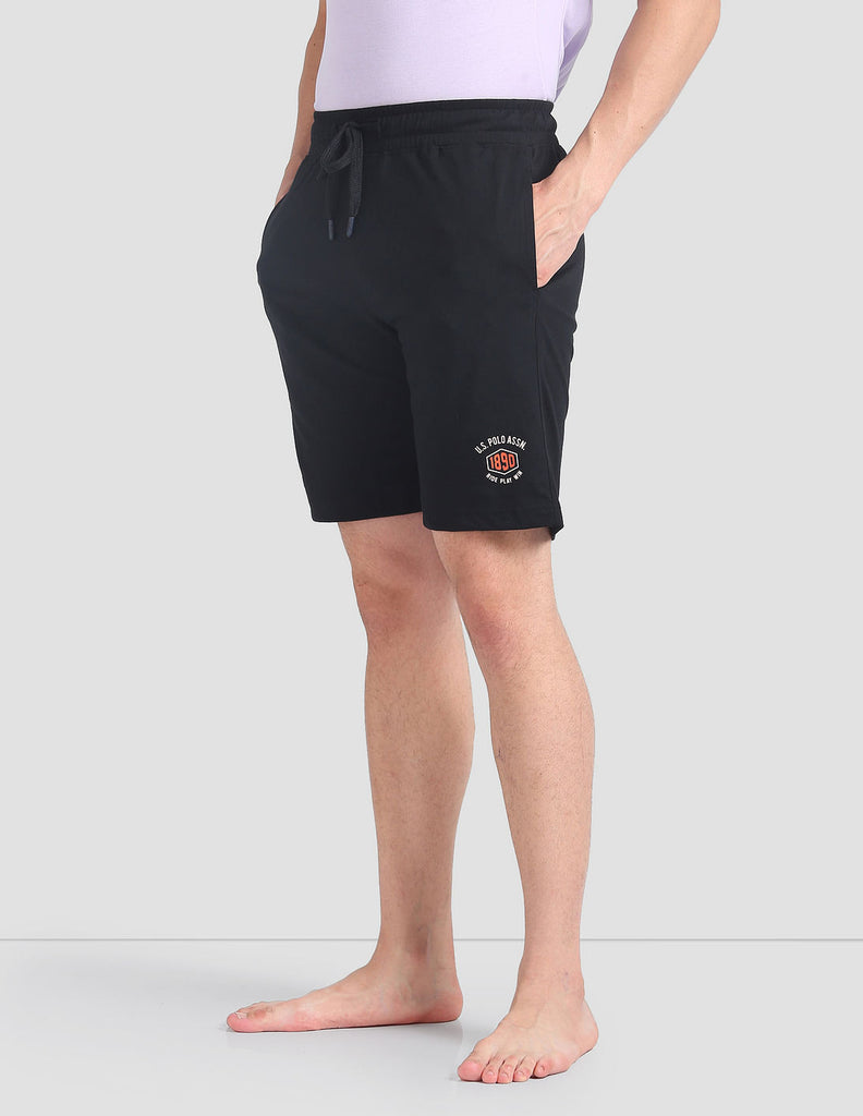 Black USPA Lounge Shorts