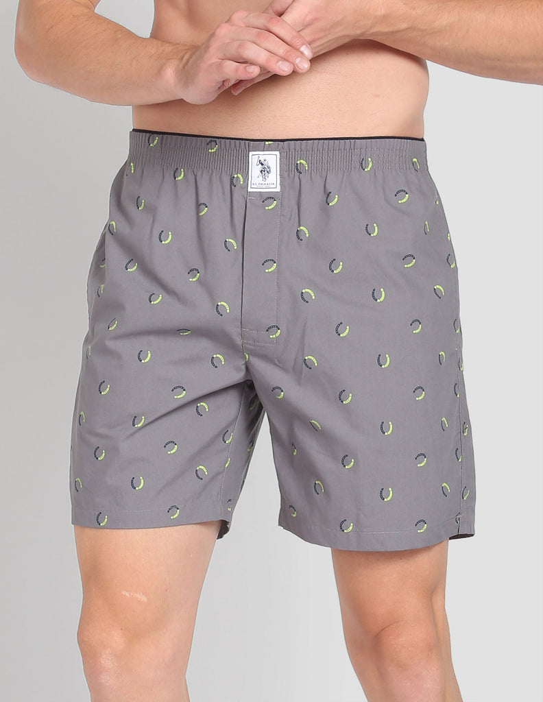 Grey USPA Printed Boxers