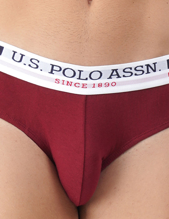 Dark Wine USPA Men's Brief