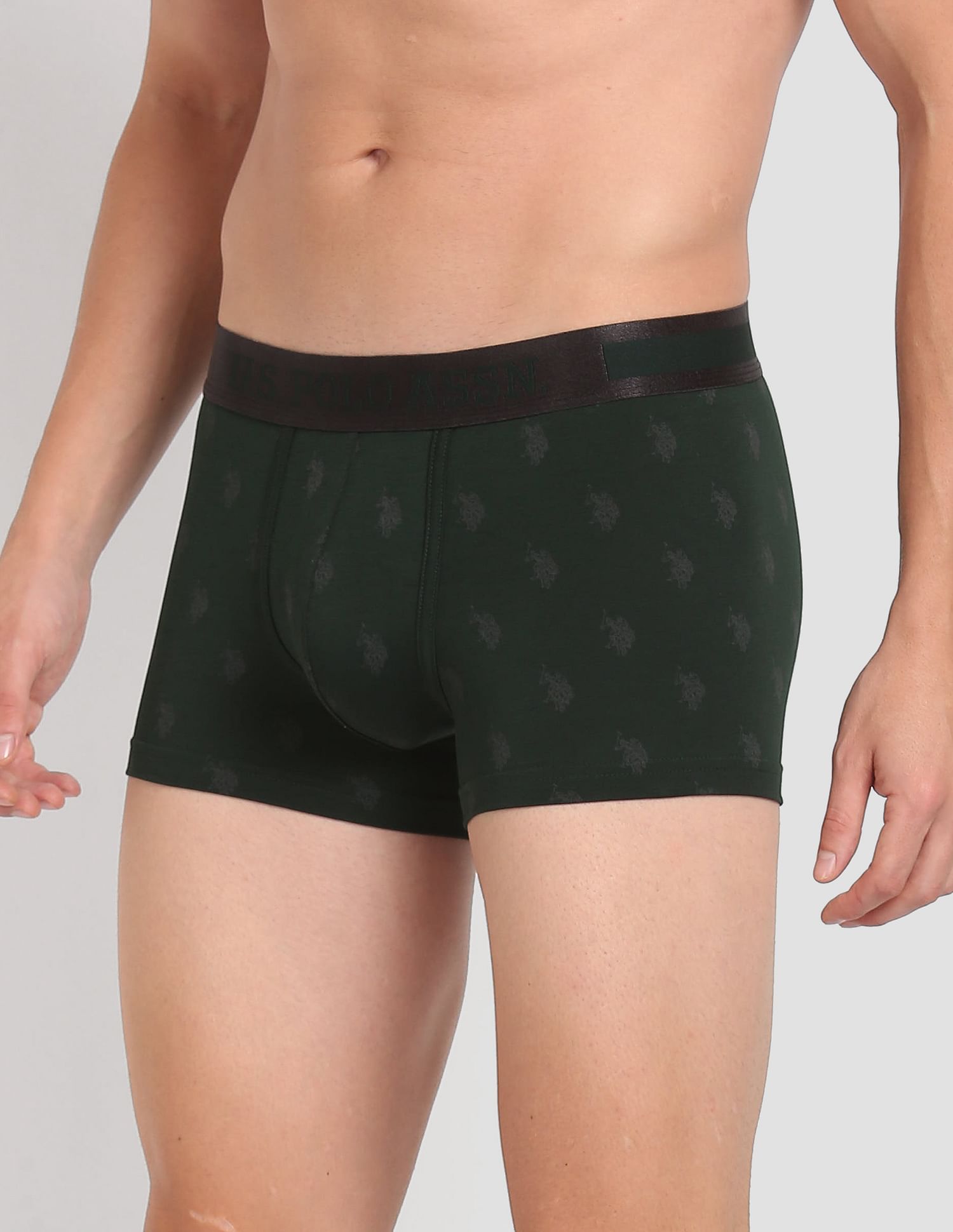 Uspa Trunk USPA Mid Rise Brand Print PT002 Premium Trunks - Pack Of 1 – INEZY