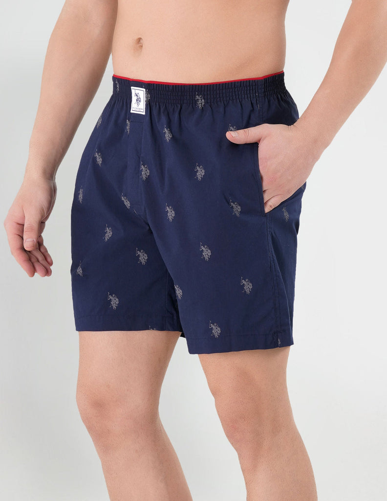 Navy USPA Pure Cotton Boxer