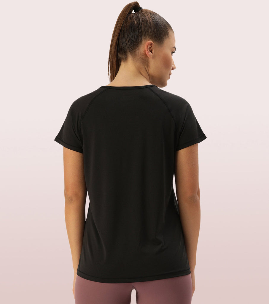 Jet Black Enamor Active Tee