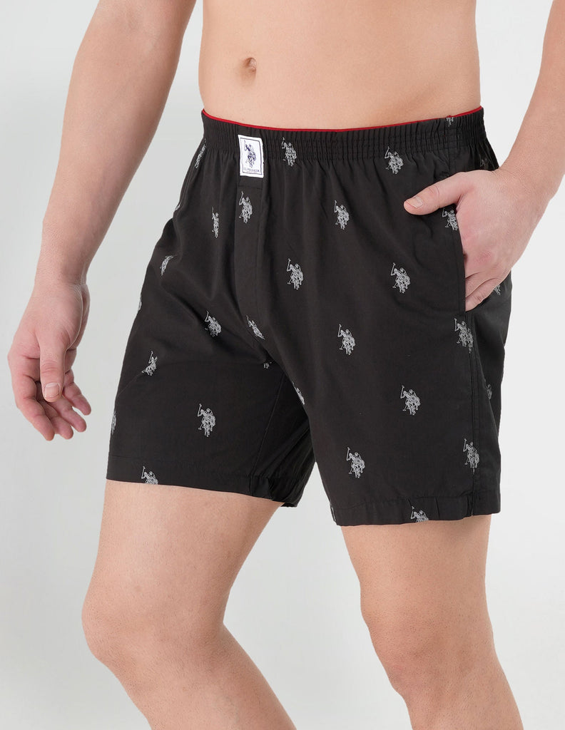 Black USPA Pure Cotton Boxer