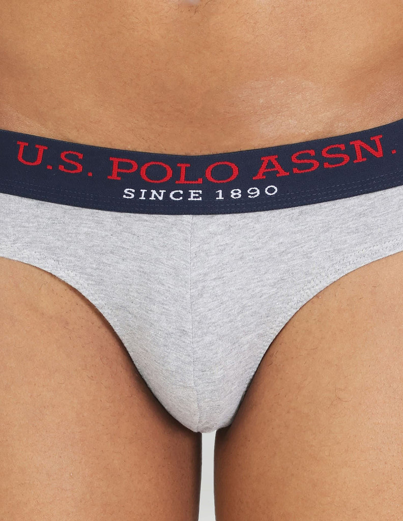 Grey Melange USPA Men's Brief