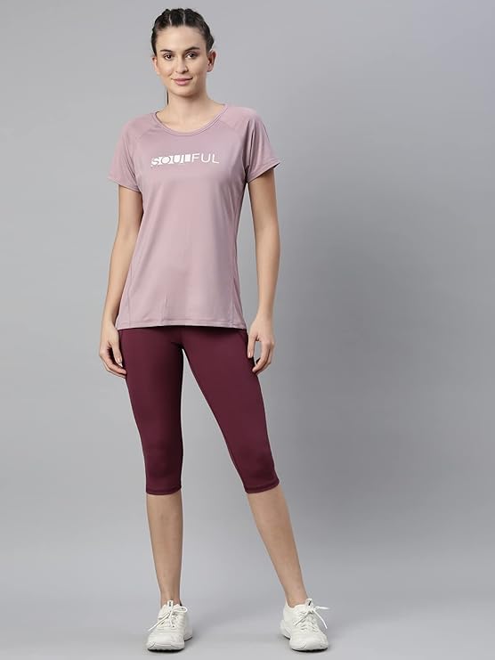 Mauve Pink Enamor Active Tee