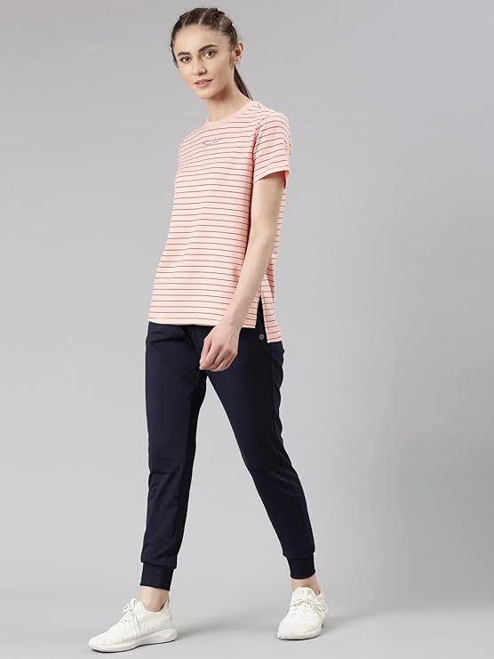 Soft Pink Stripe Choose Love Graphic Enamor Active Cotton Tee