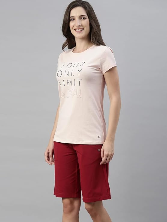 Rose water Enamor Basic Crew Tee 