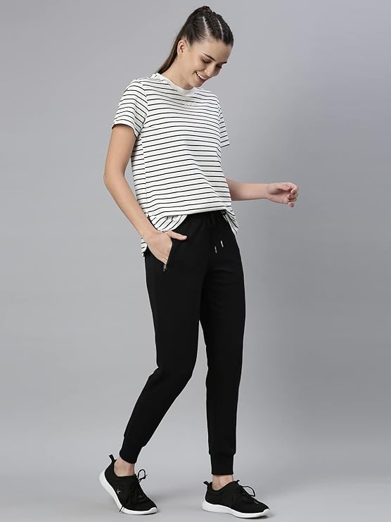 Ivory Stripe/happy soul Enamor Active Cotton Tee