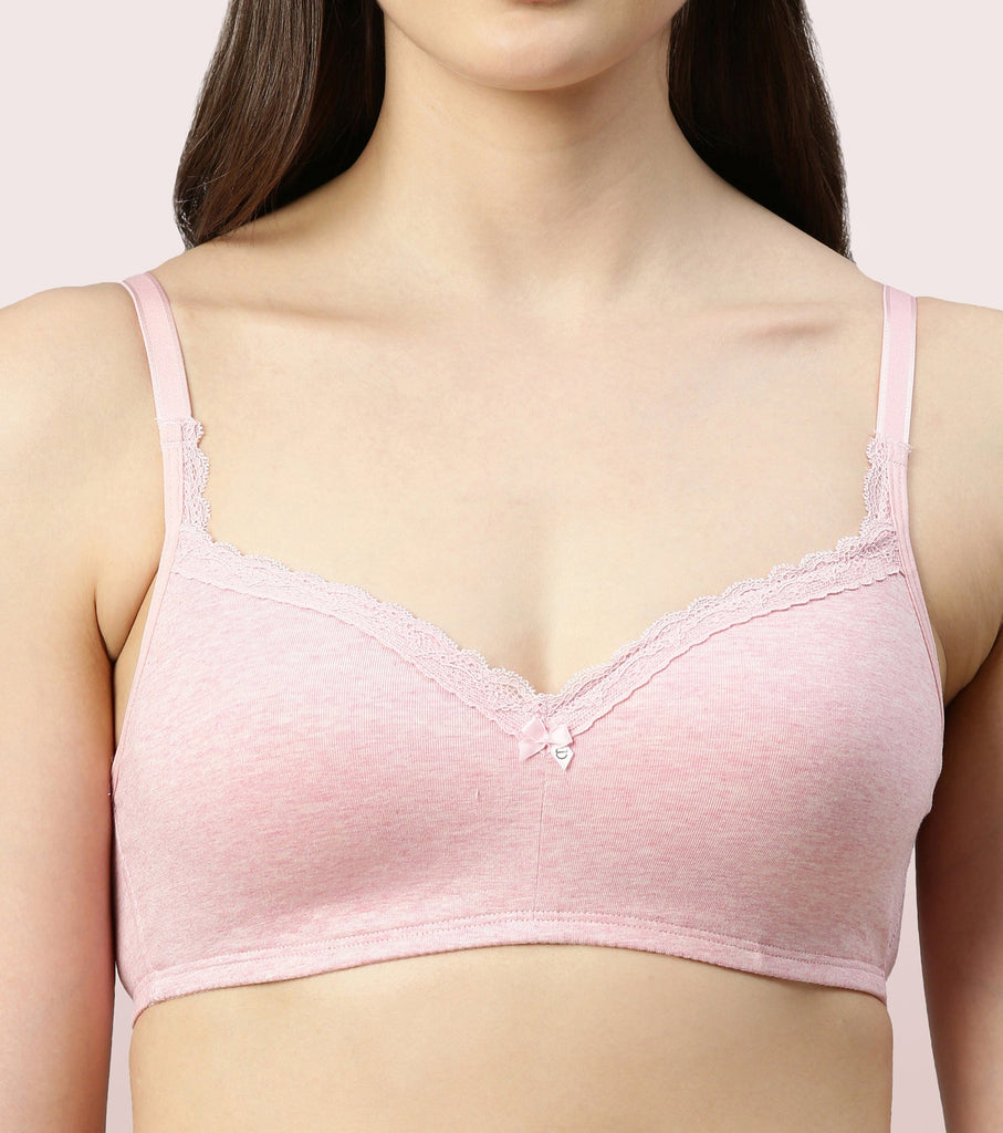 Orchid Melange Enamor Smoothening Balconette T-Shirt Bra