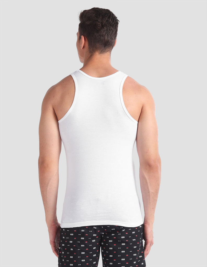 USPA White Jersey Vest