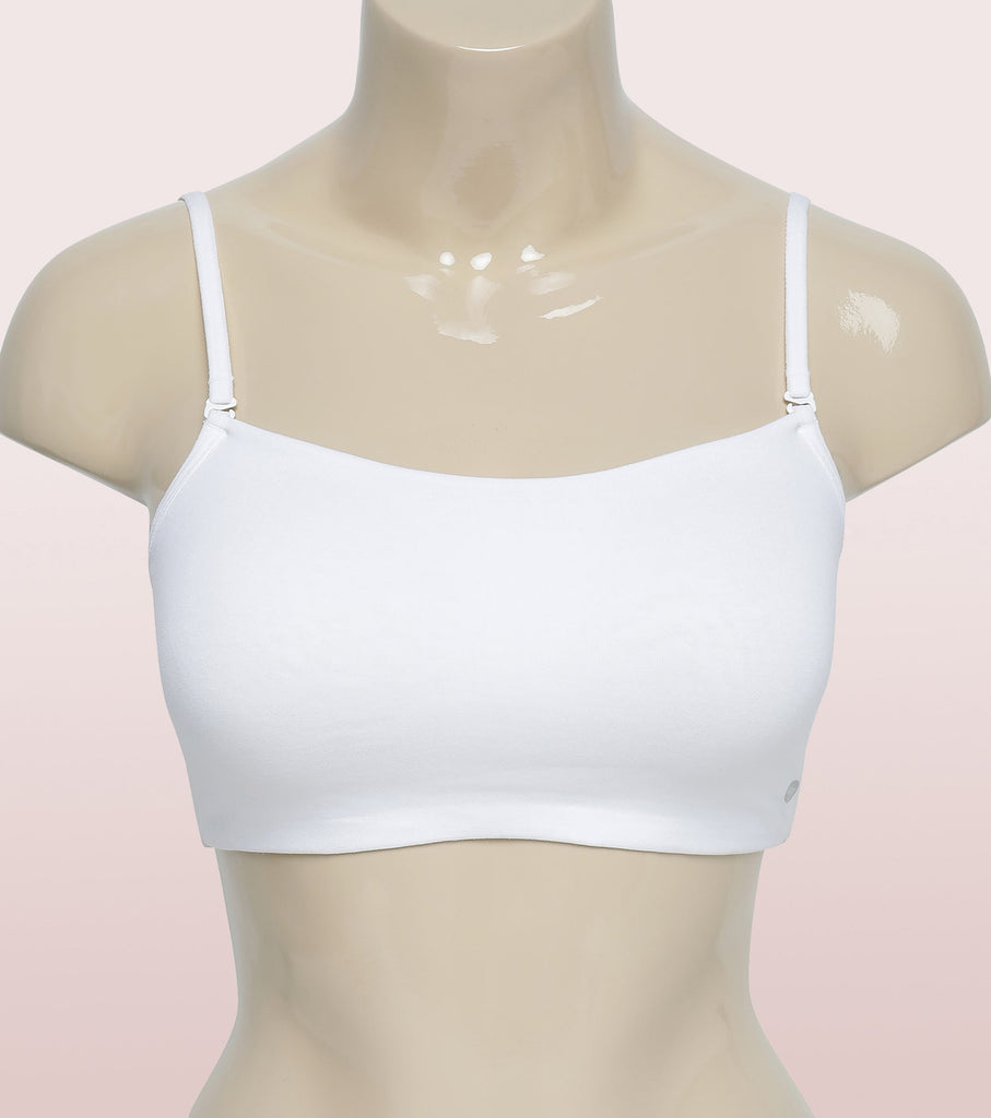 White Enamor Cami Detachable Bra