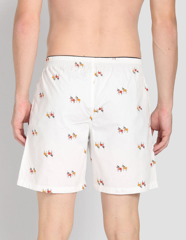 white USPA Printed Boxers