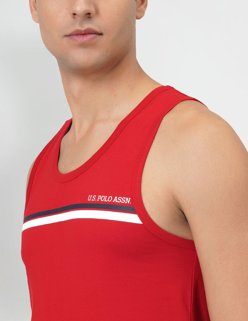 USPA Red Stripped Vest