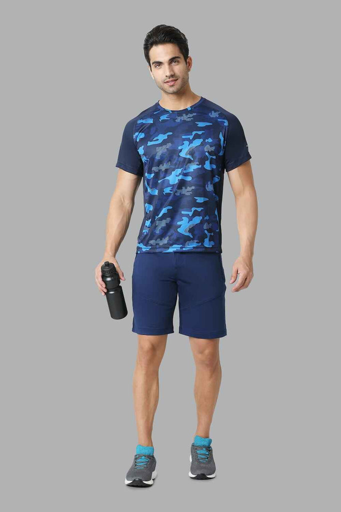 Men Navy Active Shorts