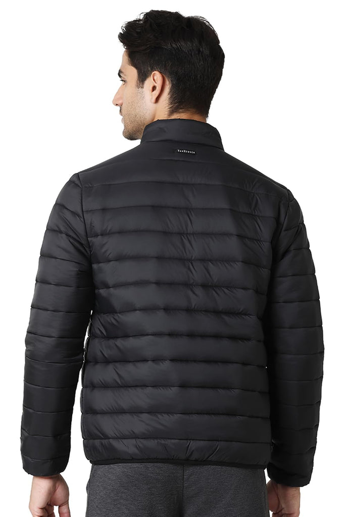 Black Van Heusen Men Quilted Jacket