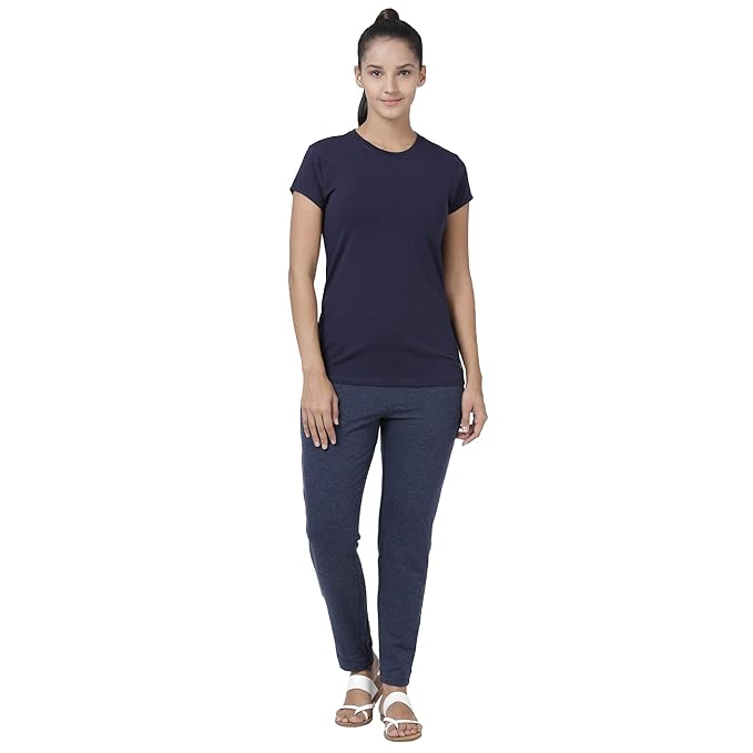 Navy Enamor Basic Crew Tee 