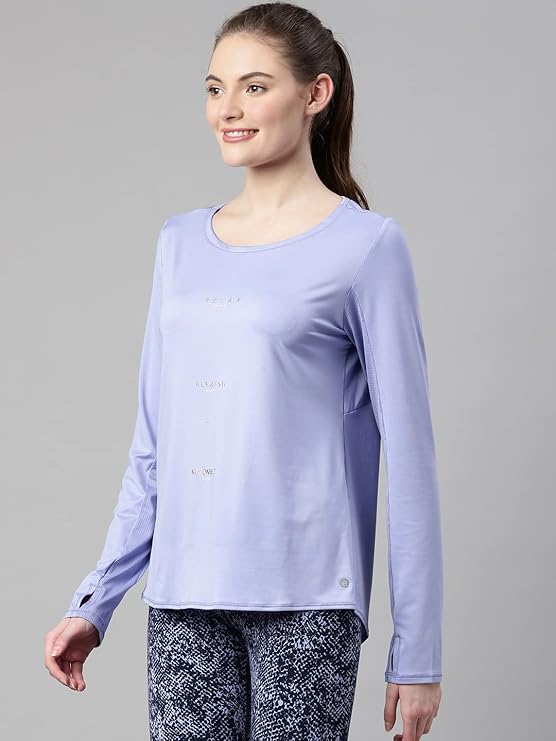 Purple Slate Enamor Long Sleeve Activewear Tee